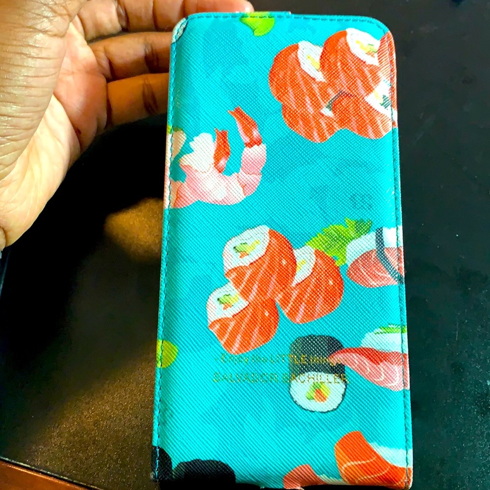 Enjoy the little things sushi iPhone 7+ phone case wallet
